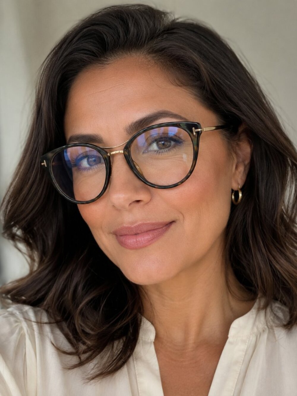 Tom Ford TF5815-B 052 Havana Blue Light Glasses 54mm
